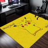 Cute Yellow Electric Mouse Cartoon Area Rug Non Slip Soft Floor Mat For Kids Room Bedroom Living Rooms Decor Washable Carpet