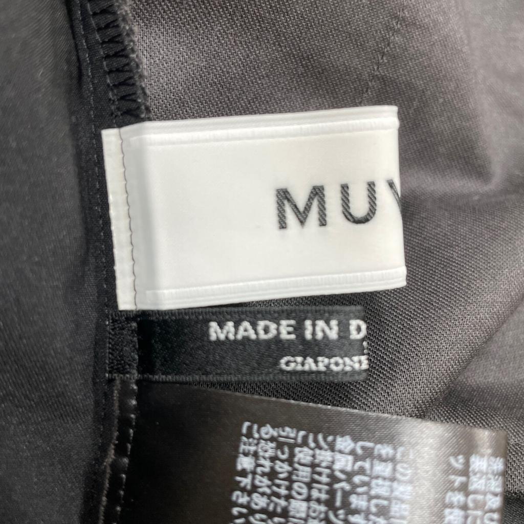 MUVEIL MA251FP001 25 Years Made Black Custom Order 2-Way Barrel Pants Bottoms 38 blackUsed