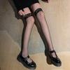 Sexy Mesh Grid Hollow Women Stockings Fishnet Lingerie Plus Size Lace Thigh High Women Stockings Lolita Girls Knee High Stocking