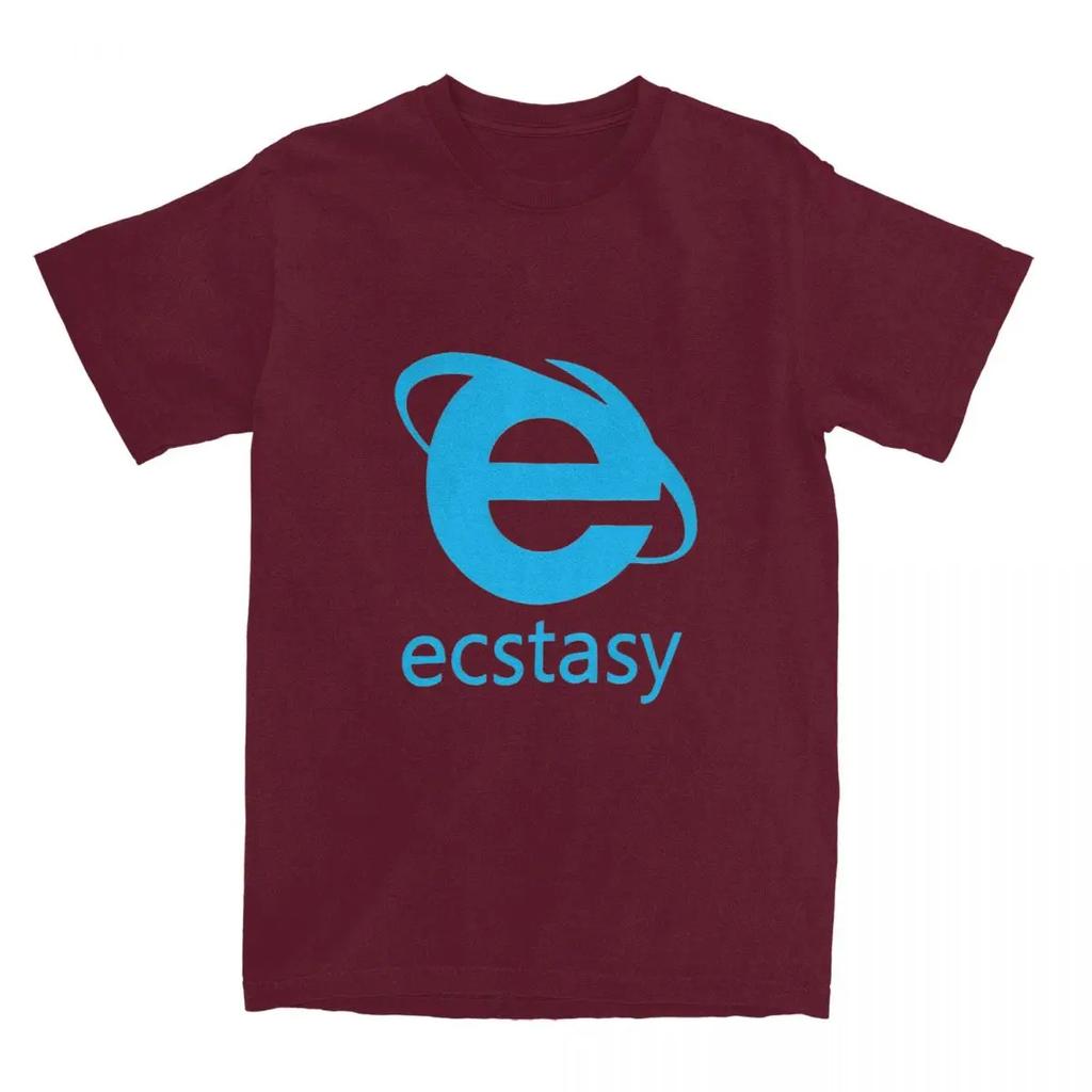 Herren Ecstasy T-Shirts Beliebtes Logo 100% Baumwolle Kleidung Strand Straßenstil Kurzarm T-Shirt Rundhals Neuheit Lässiges T-Shirt