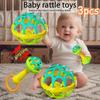 3/1pcs Baby Toddler Double-headed Hand Rattles Soothing Hand Grip Rattles Playthings Infant Rattle Infant Nibbling Playthings Infant Playthings