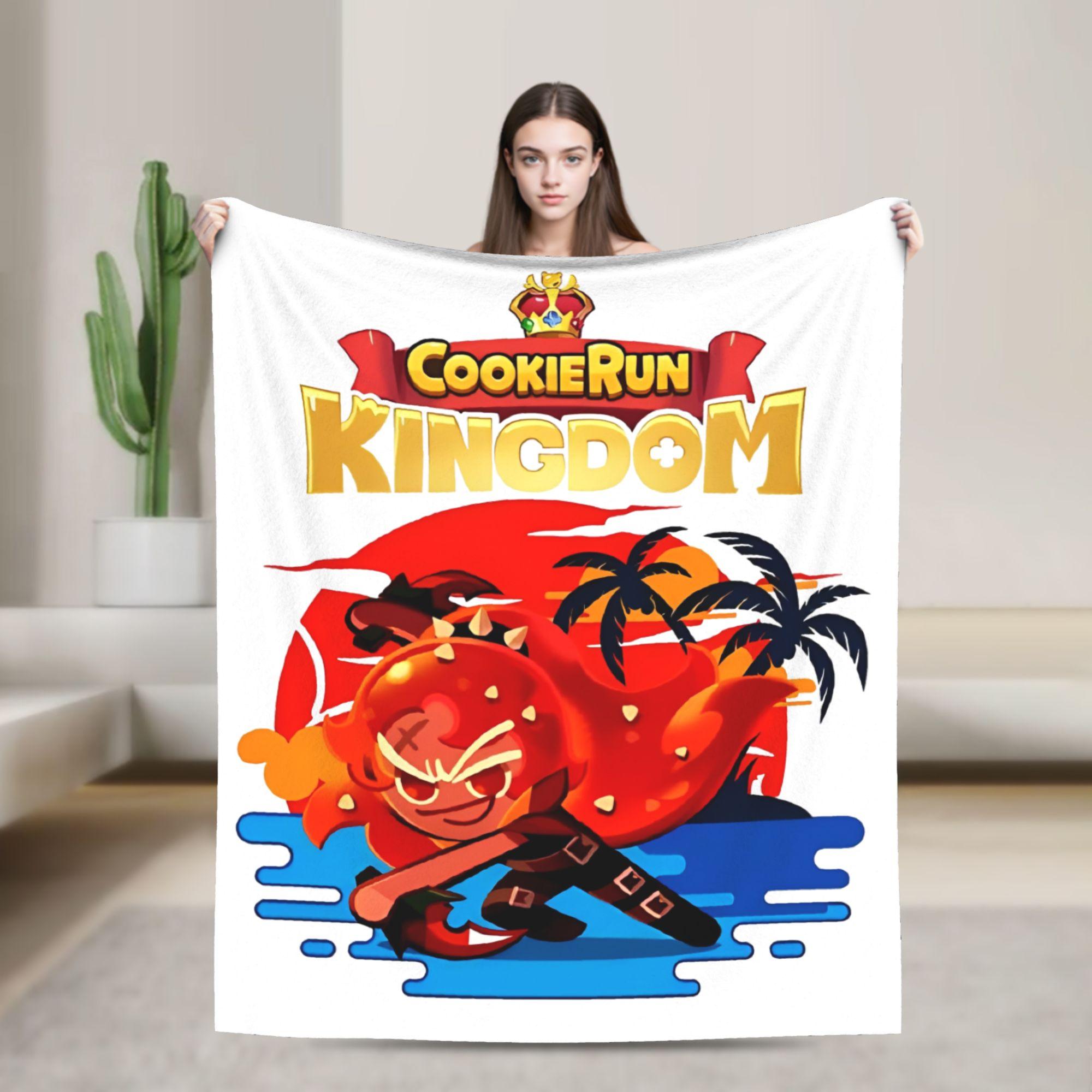 

Cookie Run Kingdom Burning Spice Cookie Fashion Blanket Runner Game Flannel Vintage Breathable Throw Fashion Blanket for Coverlet Spring Aut 75x90cm