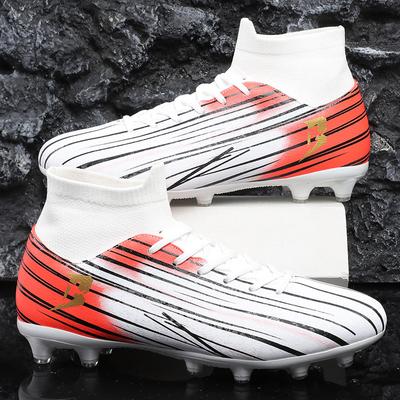 2024 Men's Soccer Shoes Large Size Ultralight Football Boots Boys Sneakers Non-Slip AG/TF Soccer Cleats Ankle Boots Unisex