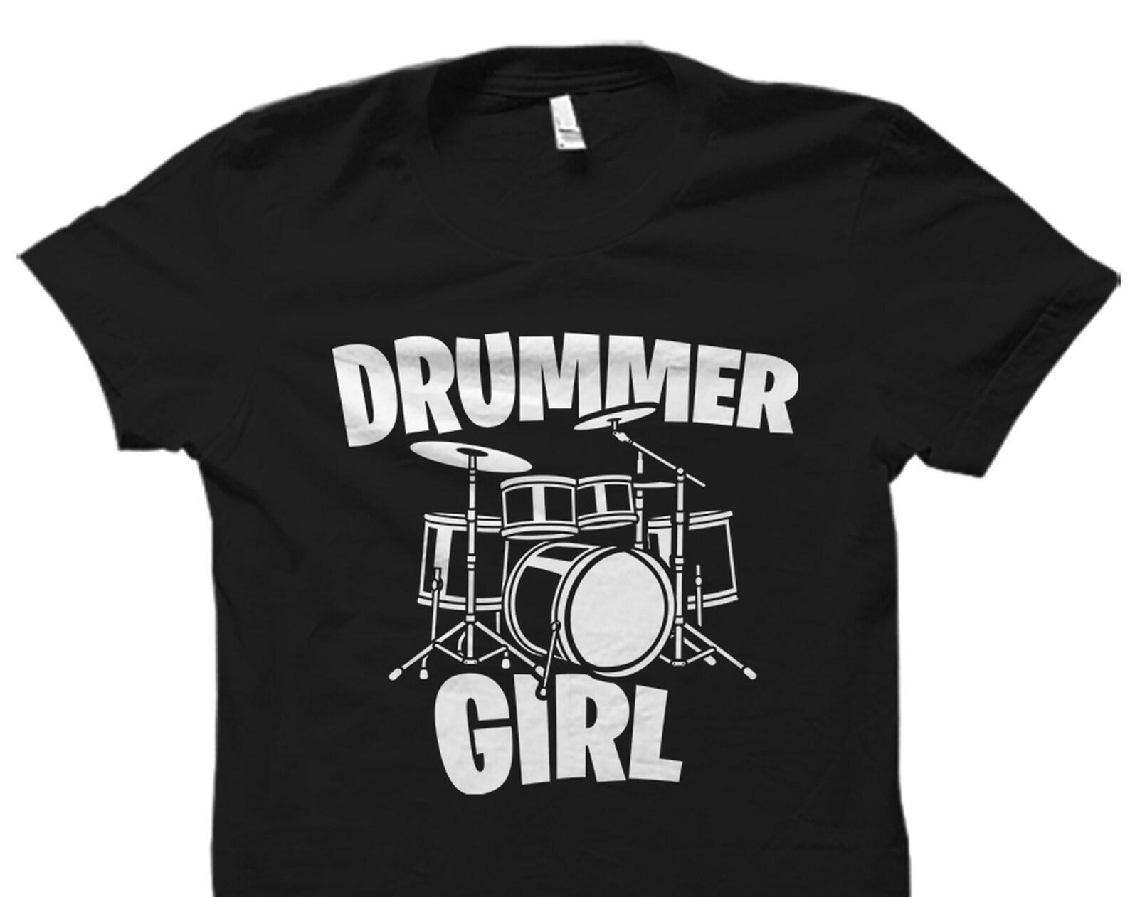 Drummer Girl Shirt. Drummer Girl Gift. Drummer Shirt. Drummer Gift. Gift for Drummer. Drums Shirt. Drums Gift #OS1590 S