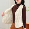 Women's Down Cotton Vest, 2025: Autumn/Winter Velvet-Lined, Lightweight, Slim Fit, Warm & Close-Fitting.