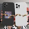 Art Fresco Michelangelo Creation of Adam Phone Case For iPhone 15 14 13 12 11 Pro Max Mini XS XR X 7 8 Plus David Lines Covers
