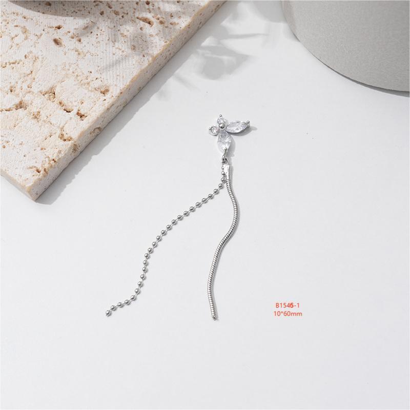 

Подвеска-кисточка «Бабочка», носимые ногти с кукольным бисером и цирконом, маникюрные украшения и аксессуары