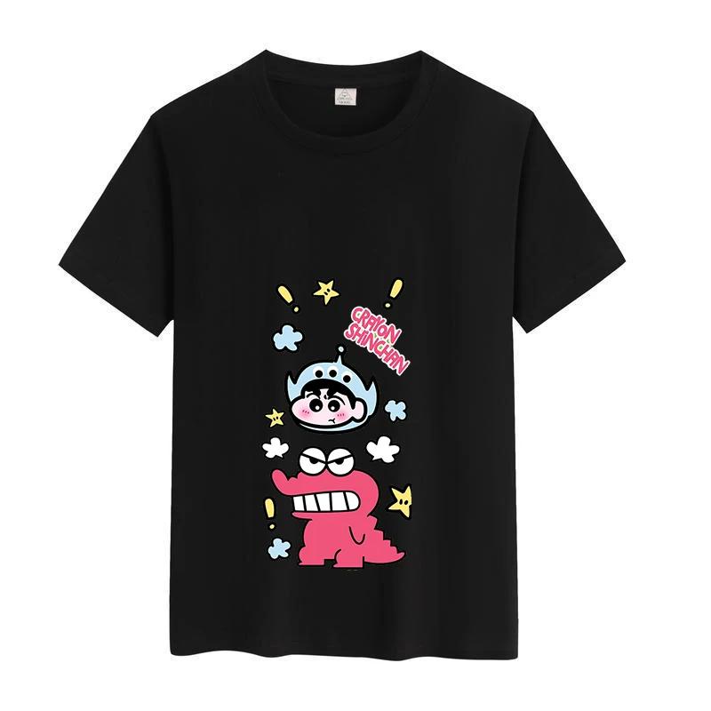 Anime Crayon Shin-chan Chlapecké Dívčí Bavlněné Tričko Léto Krátký Rukáv Dětský Top Kreslené Tištěné Tričko Móda Dětské Tričko