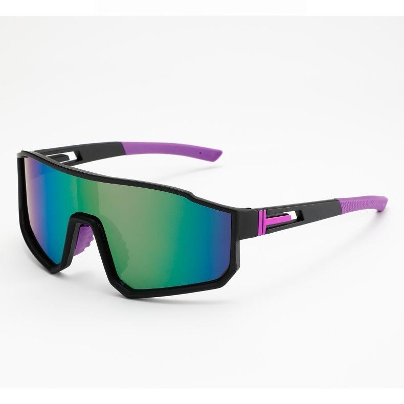 Outdoor Sports Cycling Sunglasses with Full Frame Integrated Lenses and Colorful Coated Sunglasses