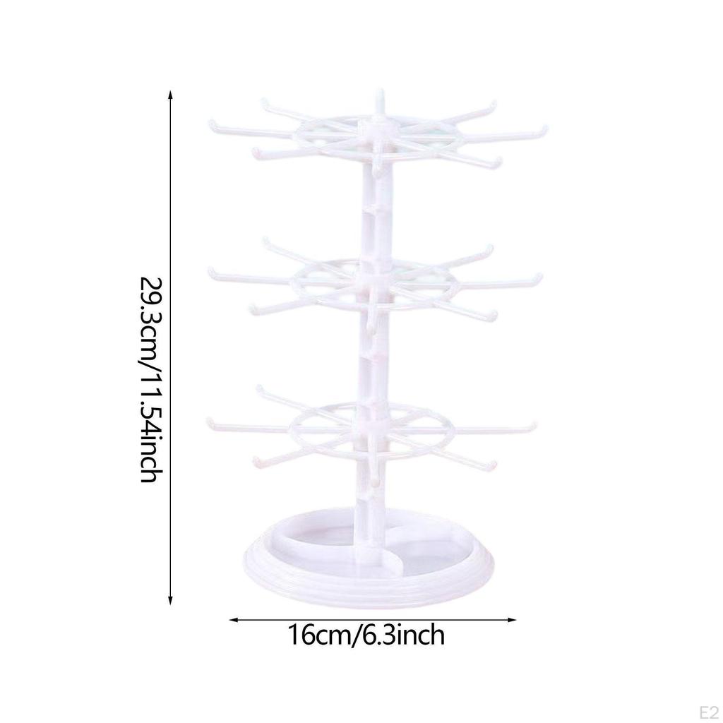 Bracelet Display Stand 3 Layer Rotating Jewelry for Dressing Table Bangle