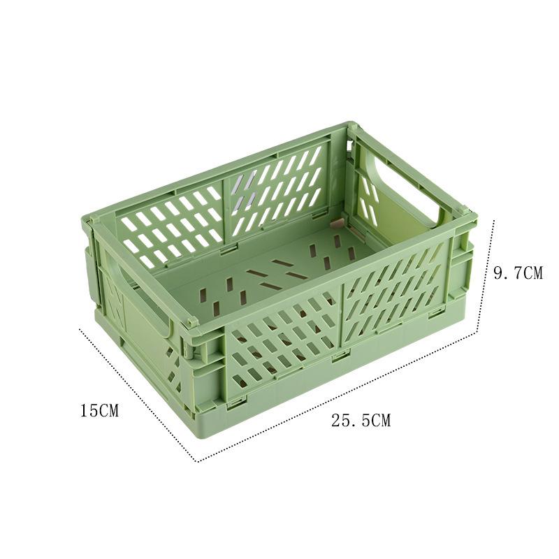 Foldable Plastic Storage Basket for Kitchen and Home Essentials