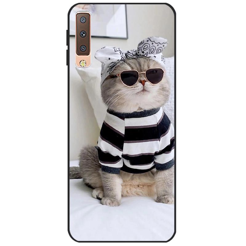 Cases For Samsung Galaxy A7 2018 Cover Silicon Color Phone Case Cover For Samsung A7 2018 A750 A750F 6.0 Inch Protective Shell