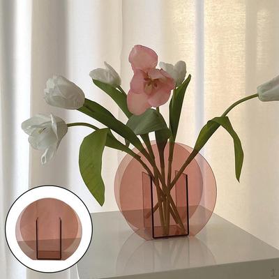 Acrylic Flower Vase Make-up Brush/Pen Holder Contemporary Design for Wedding Decor