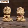 Yixing Zisha King Sun Wukong Monkey Incense Holder Tea Pet Handmade Tea Sculpture Tea Figurine Play Toys Tea Statue Ornaments