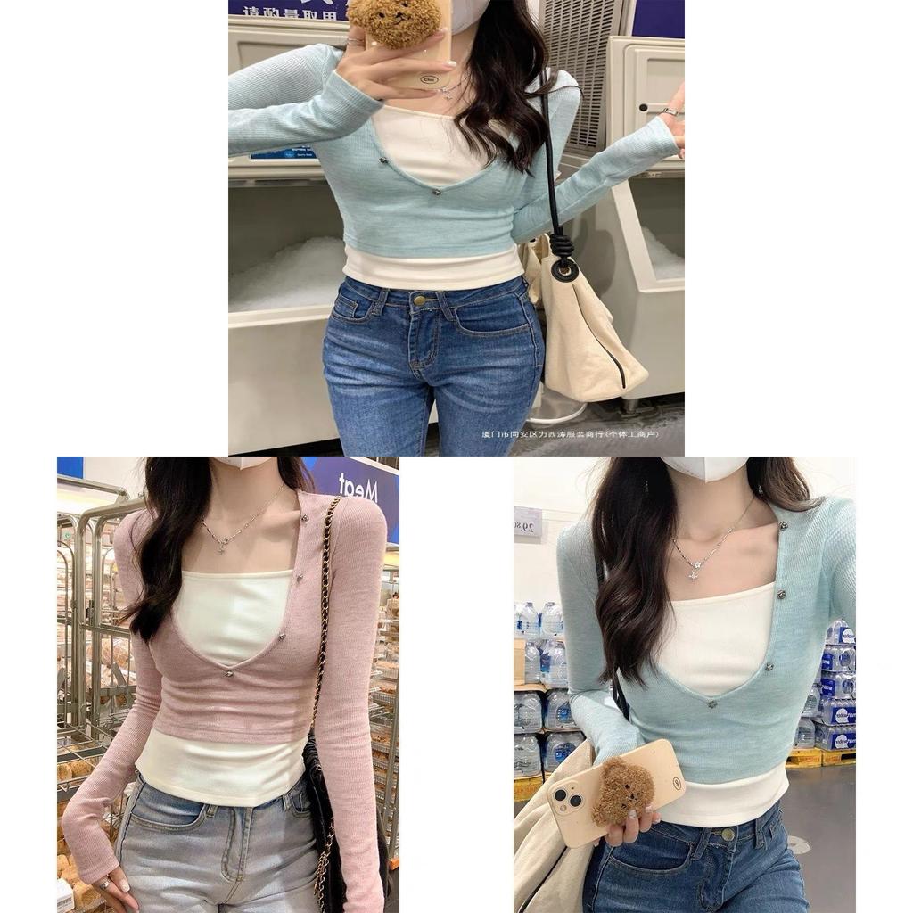 Girl T Shirt Oversize Cotton Blend With Embroidery And Button Details For Spring Fashion