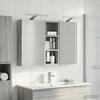 Bathroom Cabinet Set 3 Pcs 80 X 10.5 X 50 Cm Engineered Wood