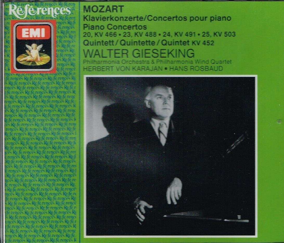 

CD GIESEKING/KARAJAN - Mozart:Piano Ctos. 20/23-25 CHS7637092 EMI Japan Classical Used