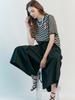 MAXZA Pintuck Pleated Wide Flare Culottes