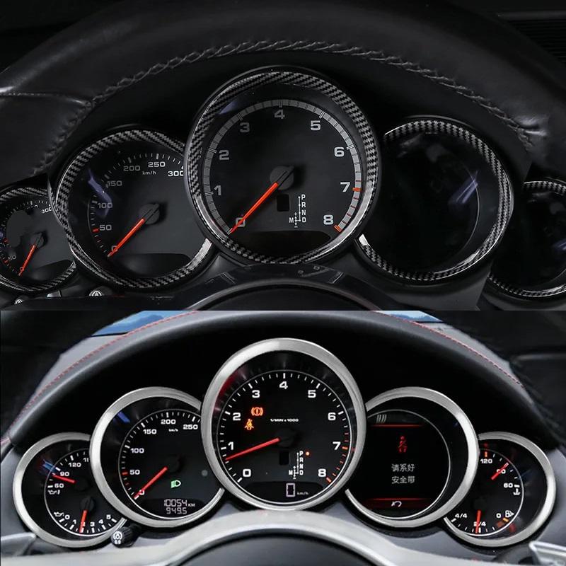 Interior Accessories For Porsche Cayenne 911 Panamera 2010-2015 2016 Car Dashboard Cover Trim Carbon Fiber Style Parts