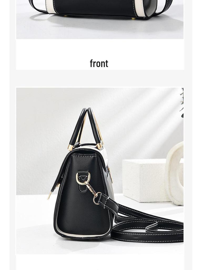 Geantă de mână mică pătrată cu blocuri de culoare pentru femei - Modă 2025 Geantă crossbody și de umăr