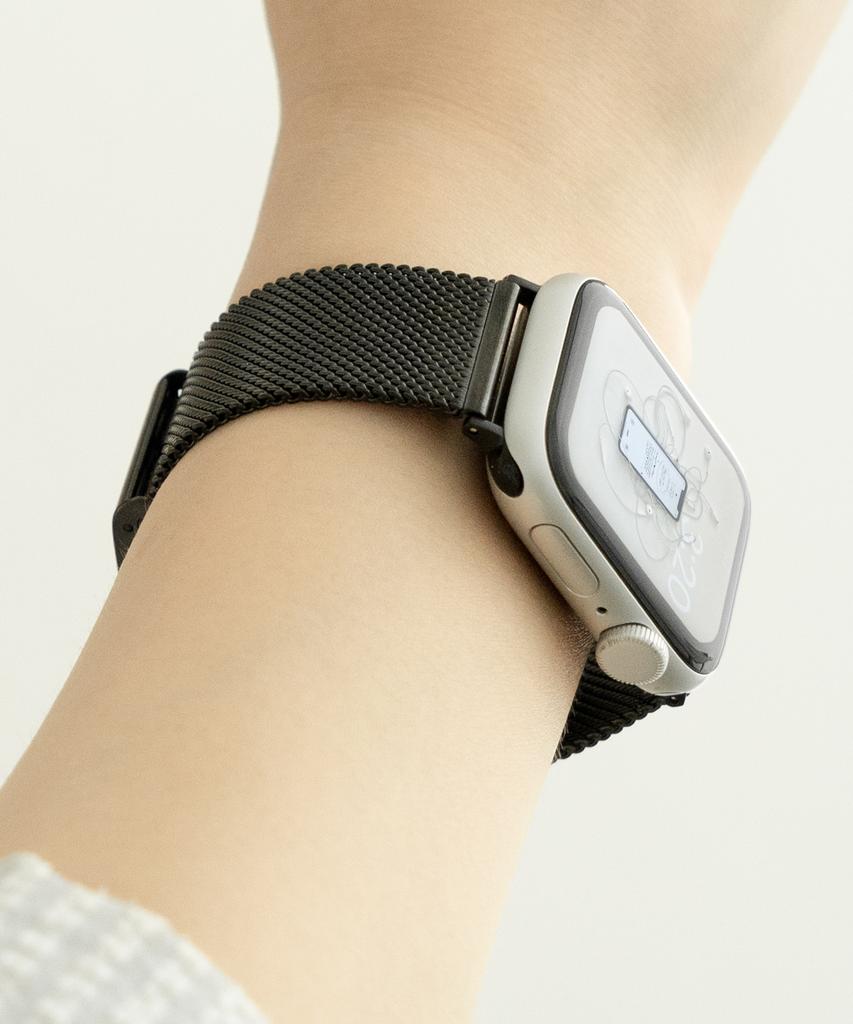 Nuateu [3Color] Milanese Loop Clip Metal Strap Compatible With All Apple Watch Models 11/10/9/8/7/6/5/4/Se3/Ultra 3