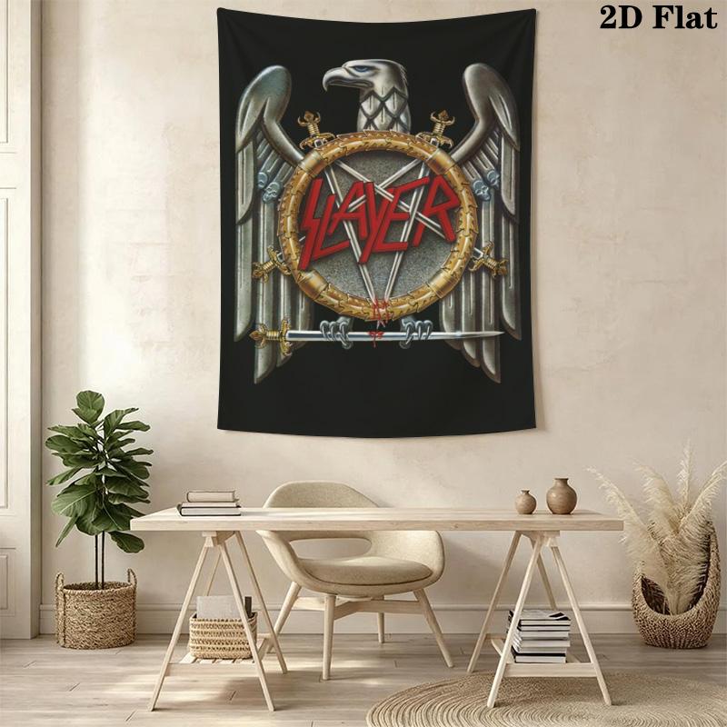 Vintage Metal Print Pattern Home Decor Tapestry, Wall Hanging, Decorative RV Wall Cloth.XGT0914053