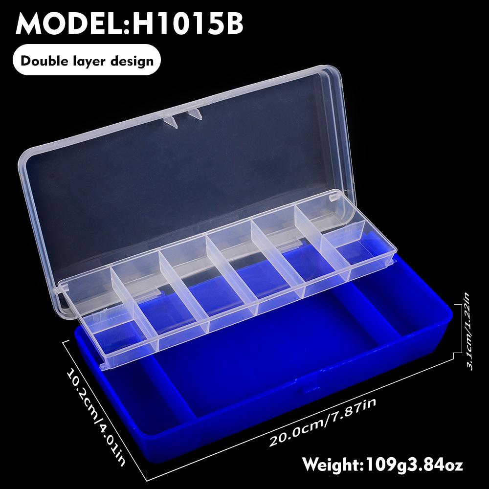 Double-Layer Lure Box Portable Sequin Bait Accessories Fishing Tackle Box Fly Hook  Fishing Accessories