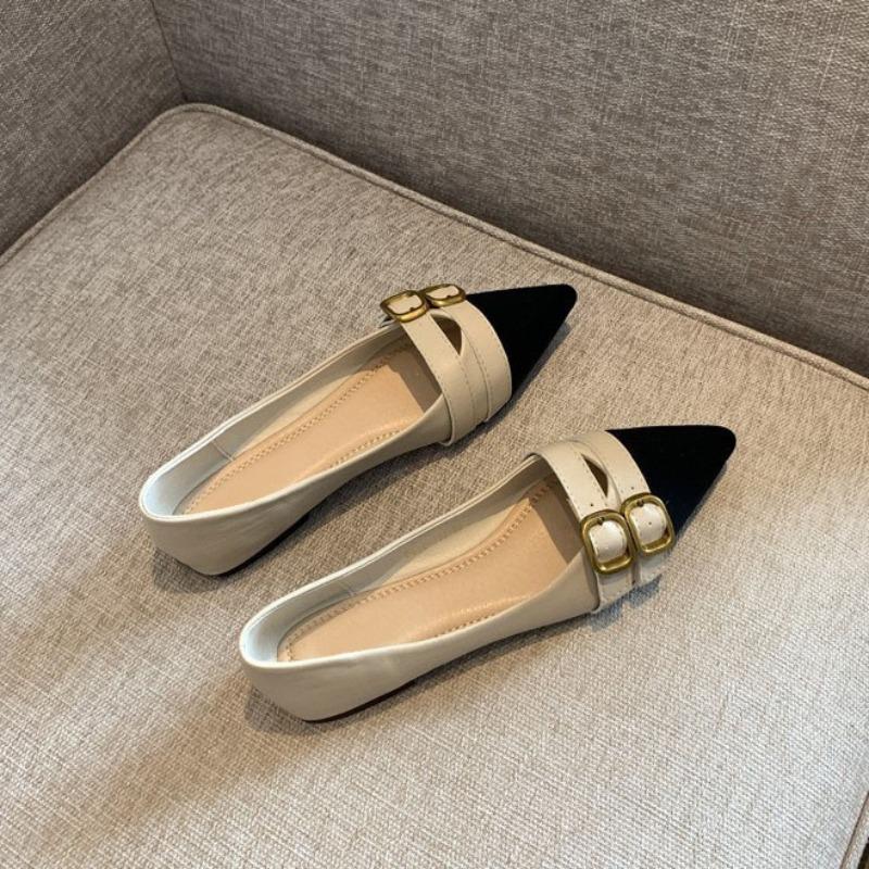 Fashion Ladies Footwear Slip-on Pointed Toe Office Women's Flat Shoes Ballet Flats High Quality Fashion Comfortable and Elegant Lastest