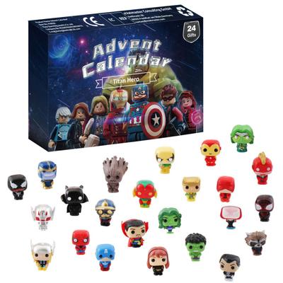 (Marvel B) Calendario dell'Avvento di Natale per Bambini 24 Giorni Countdown Scatola Cieca Marvel Toy Story