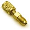 2Pcs R32 R454B Refrigerant Brass Adapter, 1/4 Inch Female To 1/4 Inch Male Reverse Thread Fitting Compatible with R-454B/R-32 Tanks Split Systems |
