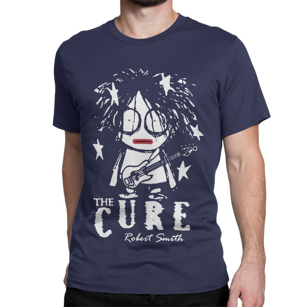 Cute Robert Smith T-Shirt for Unisex Women Crazy Cotton Tees Crewneck Short Sleeve T Shirts Printed Clothes