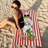Cute Funny Animal Ins Cartoon Microfiber Printed Beach Towel Mountain Climbing Yoga Beach Swimming Running Absorbent Soft Towel