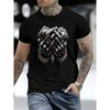 Europäische Größen Herren T-Shirt Bequem Rundhals Lässig Kurzarm Weiches Atmungsaktives Oberteil Herrenmode T-Shirt Sommer Frühling Streetwear