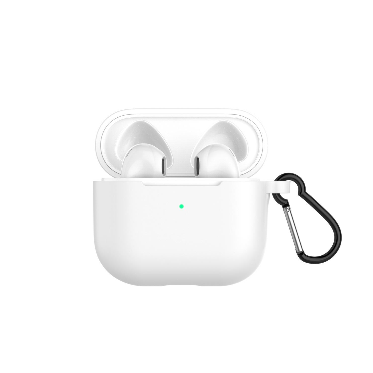 

Мягкий силиконовый чехол Sagit для 3 2021, защитный чехол для беспроводных Bluetooth наушников 3, чехол One Size белый