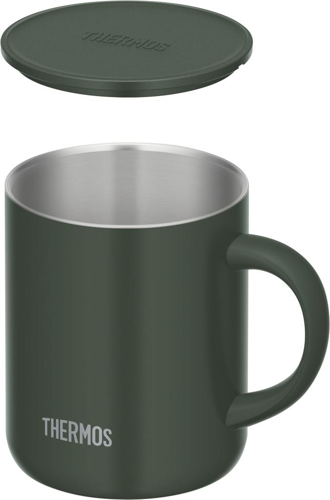 Thermos Vacuum Insulated Mug with Dark DG Lid, 350ml, Green, JDG-352C