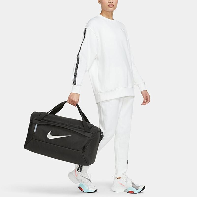 Nike Materiałowa torba na koszykówkę Torba na piłkę nożną Przenośna torba podróżna Torba na siłownię Duży rozmiar Unisex Czarna Casual DD4579-010