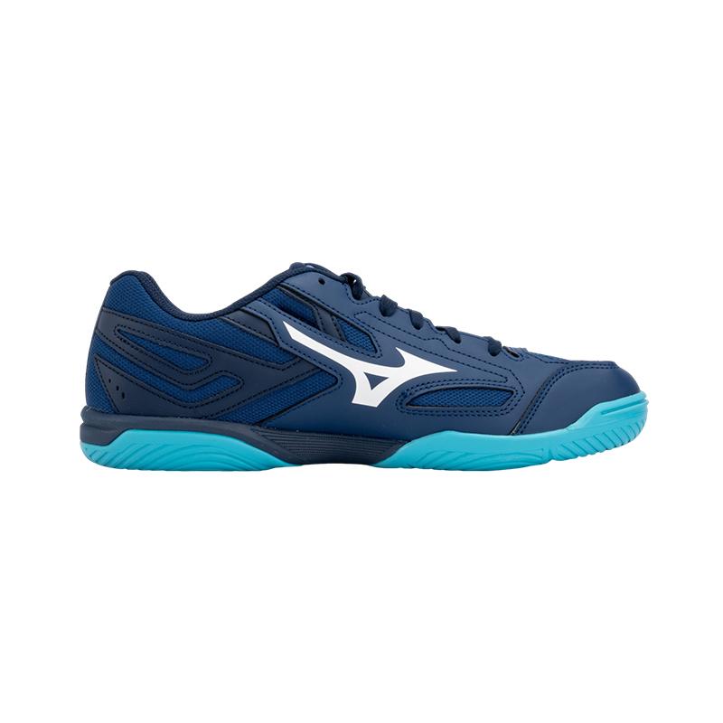 Mizuno WAVE KAISERBURG 8 Slip Resistant Abrasion Resistant Low Top Table Tennis Shoes Unisex Blue Silver 81GA242002