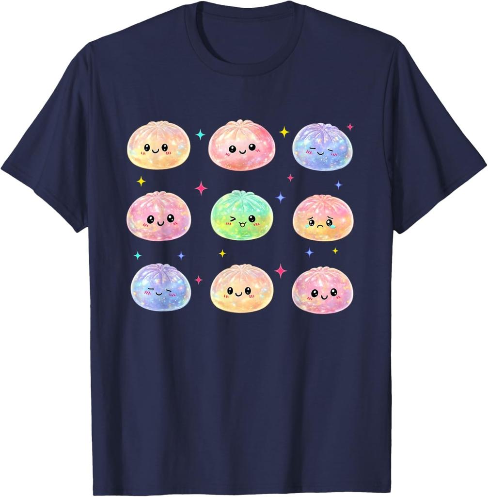 Kawaii Ravioli Mignon Pastel Anime Amateurs de Raviolis Enfants Filles Unisexe T-Shirt
