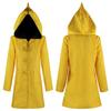 Little Nightmares Cosplay Kostým Žlutý Kapucový Párty Halloweenský Kabát