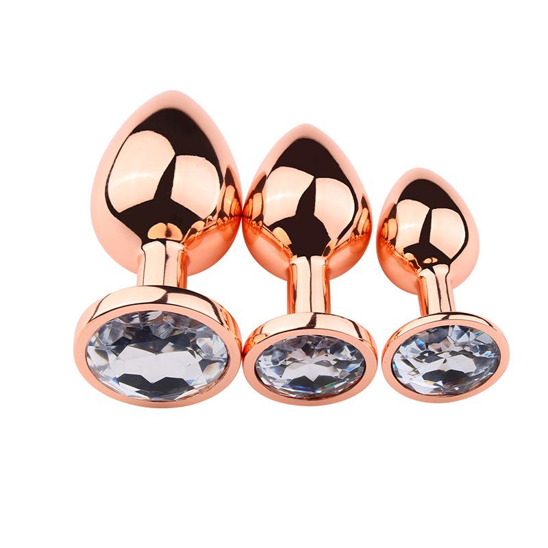 Adult Sex Product Metal Circle Butt Plug Back Court Masturbation Stimulation Flirting Stainless Steel Butt Plug Toys