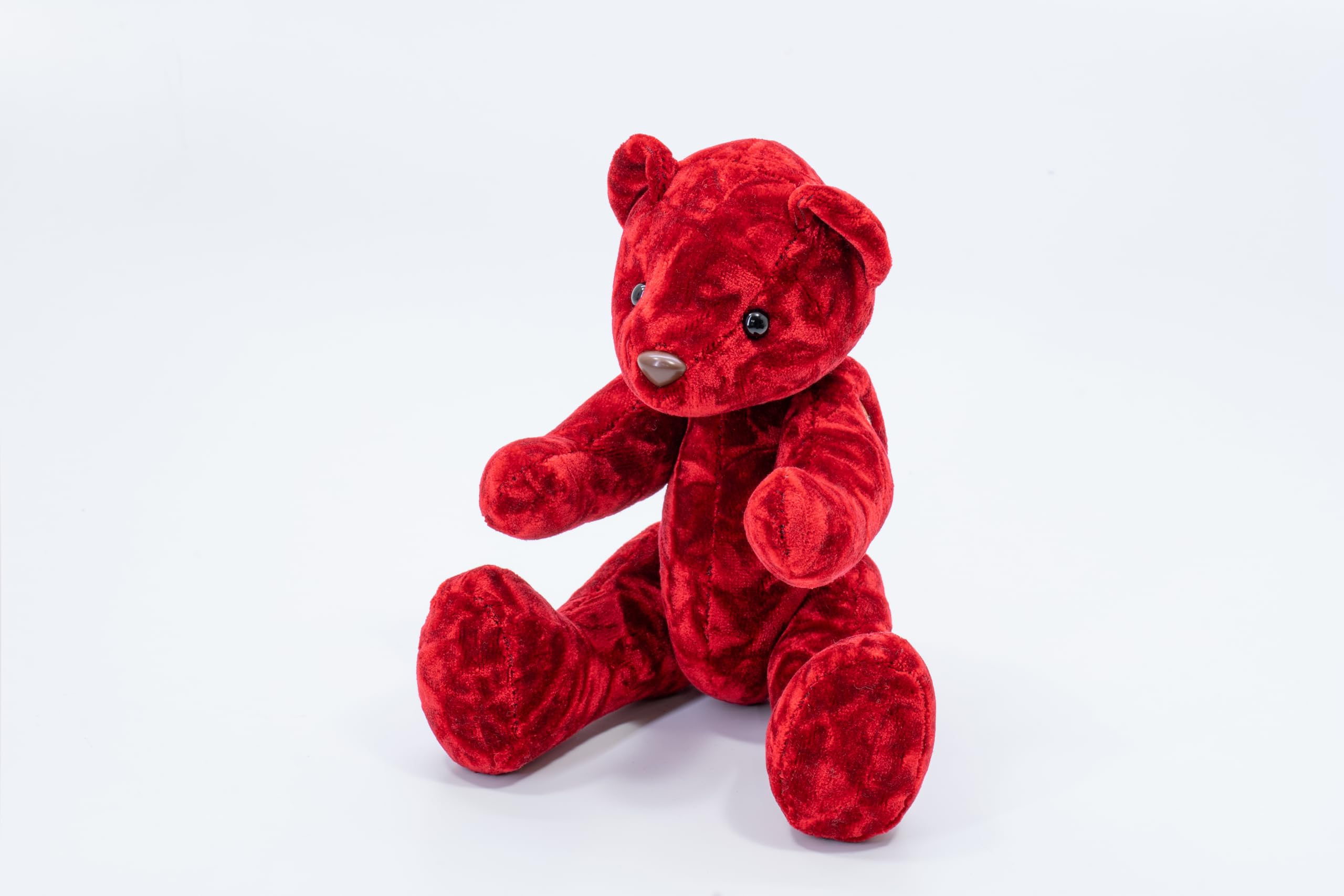 

Miyabi Kinkazan Plush Toy, Chinchilla, Red Bear, MI-KMCCRE