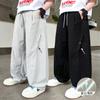 Boys' Straight Leg Wide Leg Casual Pants 2026 New Mid Size Boys' Summer Thin Anti Mosquito Loose Sports Pants