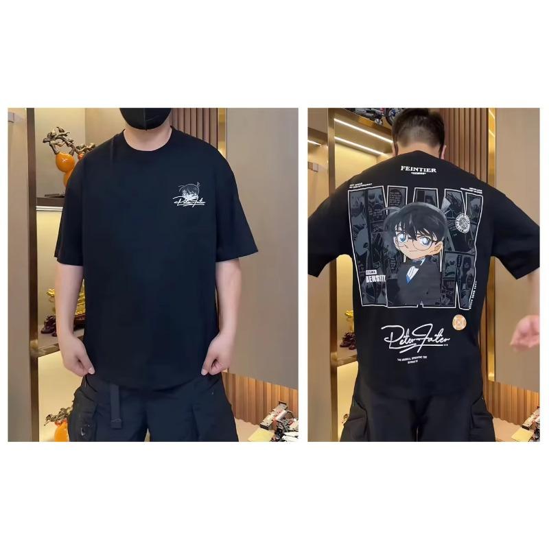 Estate 2026 Vendita Calda Moda Fresca Personalizzata Stile Detective Conan T-shirt Stampata 3D Street Wear Larga T-shirt Y2k