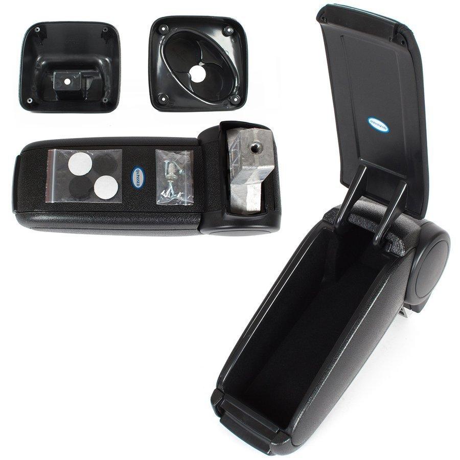 Ford Transit Connect 02-09 Armrest SET BLACK ECO LEATHER + Installation Kit