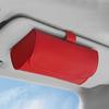 Fashion Portable Car Glasses Box PU Leather Compact Car Sunglasses Case Easy Installation Multifunctional Sun Visor Holder Car