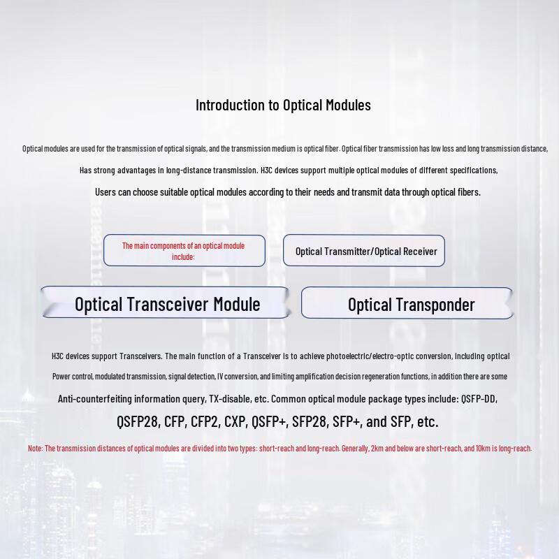 H3C SFP-GE-LX-SM1310-S Gigabit LC Optical Transceiver