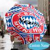 Custom Name Bayern Crest Umbrella Folding Umbrella, Automatic Umbrella - 8-Frame for Travel, Casual Lightweight Personalized Gifts