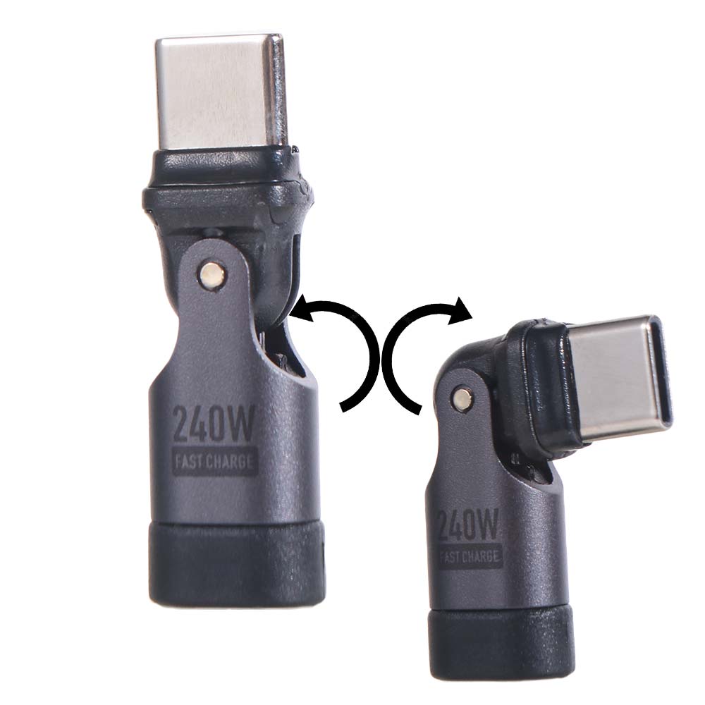 USB-C To USB-C USBC Charging Converter 180 Degree USB-A Female Adapter Mobile Phone