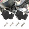 Motorrad Schwarz Metall Lenkererhöhung und Klemmensatz