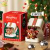 HUIQIBAO MOC Christmas Model Elk Deer Santa Claus Building Block City Snow House Xmas Tree Bricks Set Toy for Children Kids Gift